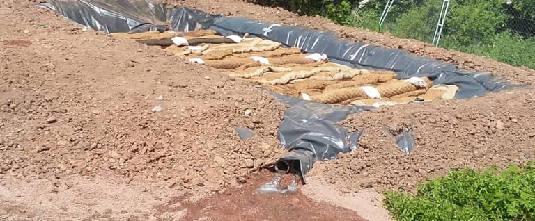 Gravity Fed Silt Capture Channel