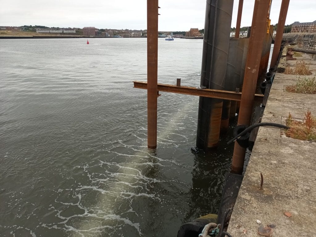 South Shields Bubble Curtain, John F Hunt Regeneration. Credit LCM Media