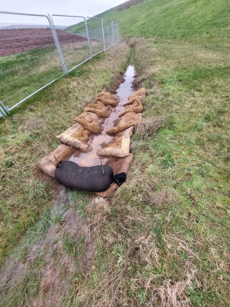 Silt polishing channels developed for the site's individual needs