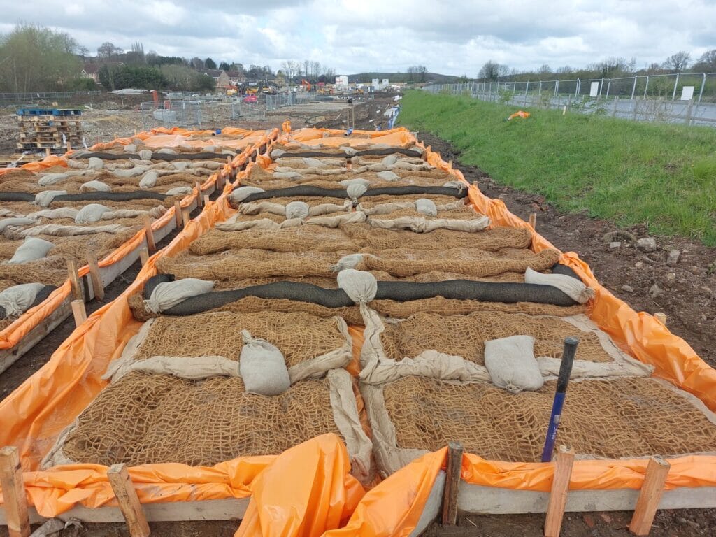 Silt polishing channels developed for the site's individual needs