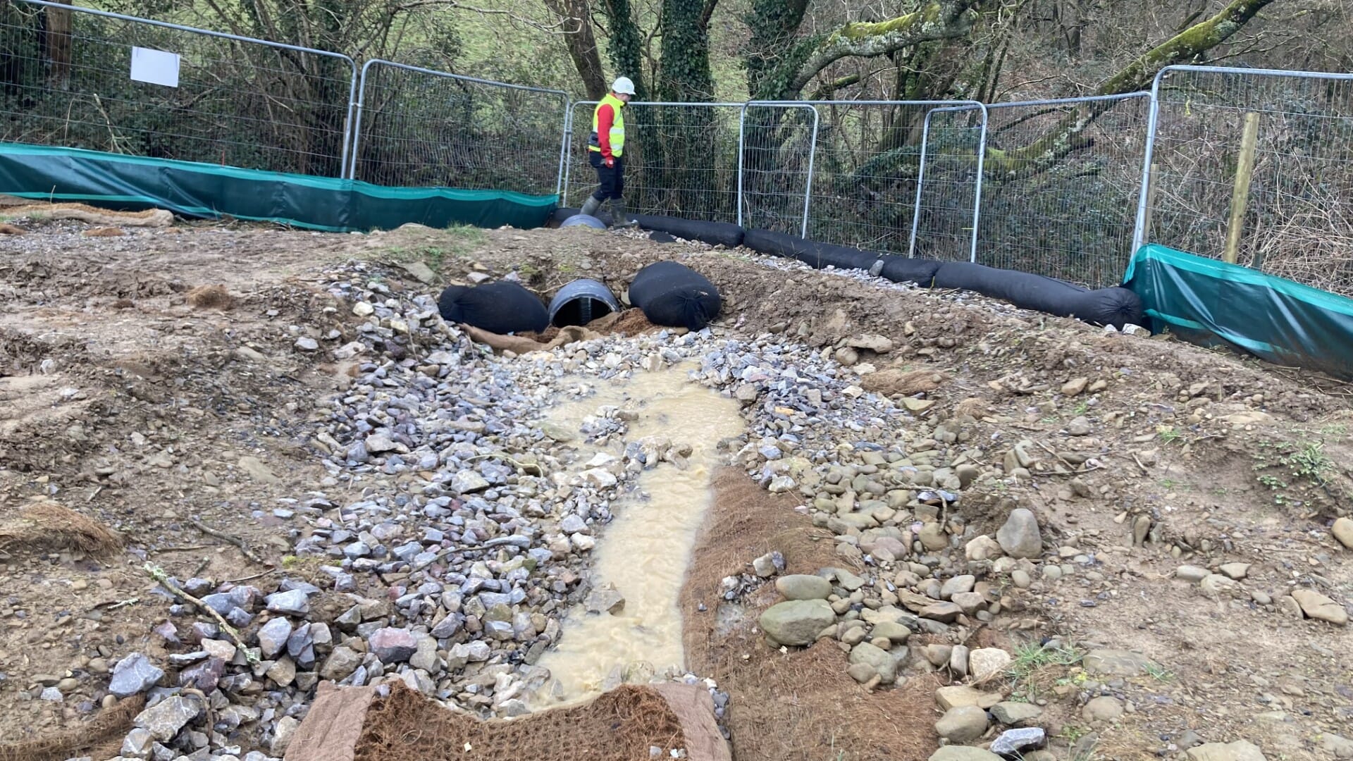 Using silt fences on boundaries