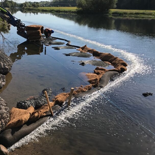 Yearl Weir bank protection